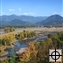 Clark Fork River valley during a hard Fall drawdown of waterlevels.